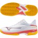 Mizuno Wave Exceed Court CC vit calypso korall 2025 padelskor