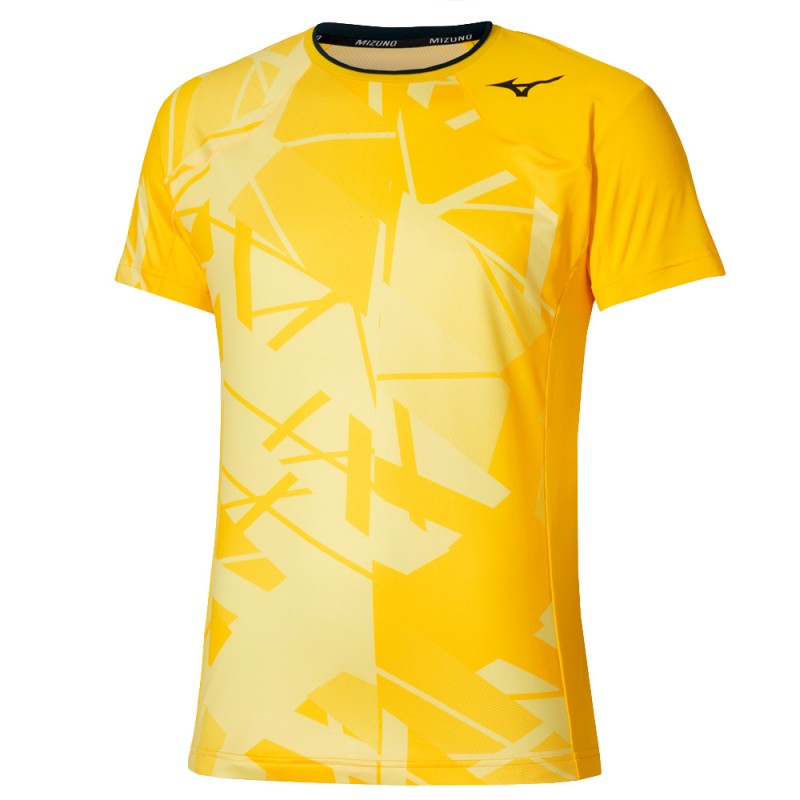 Mizuno Daybreakers Shadow Graphic gul t-shirt