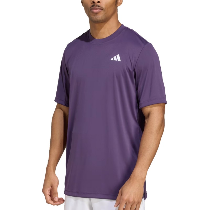 Adidas Club lila logo vit t-shirt