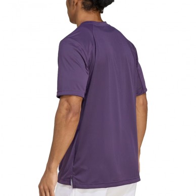 Adidas Club lila logo vit t-shirt