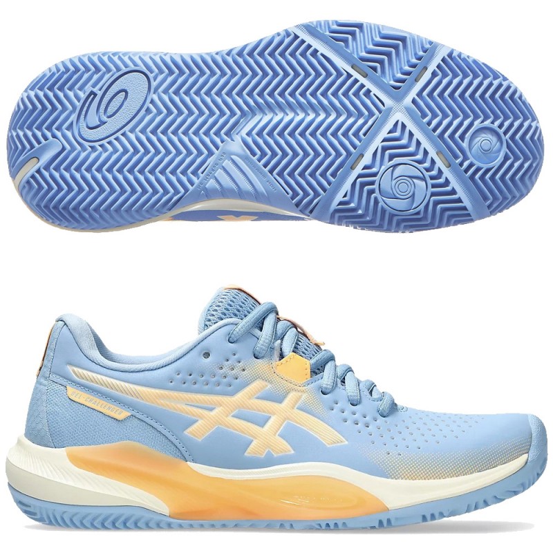 Asics Gel Challenger 15 Padel stone wash orange glow 2025 Padelskor