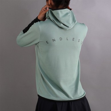 Endless Breath Line skogsgrön hoodie