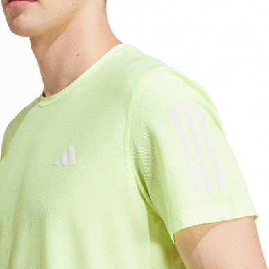Adidas Own The Run gul fluor T-shirt