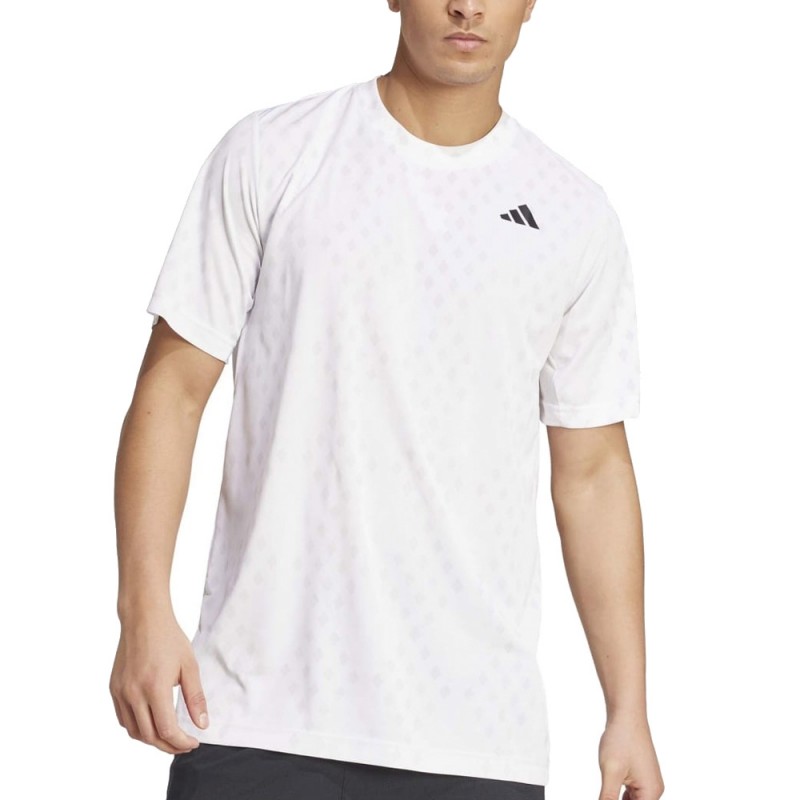 Adidas Club Graph vit grå T-shirt