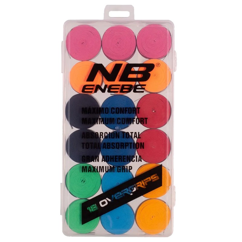 Overgrips Enebe släta x 18 flerfärgade