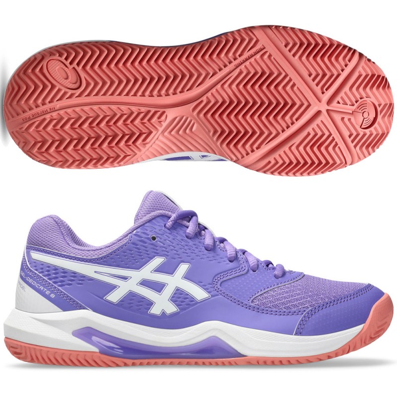 Asics Gel Dedicate 8 Padel amethyst white 2026 Padelskor