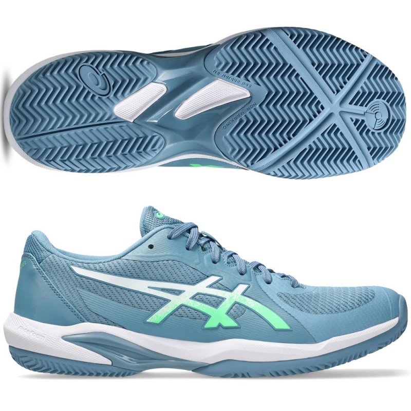 Asics Solution Swift FF 2 Padel saba blue vital green 2026 padelskor