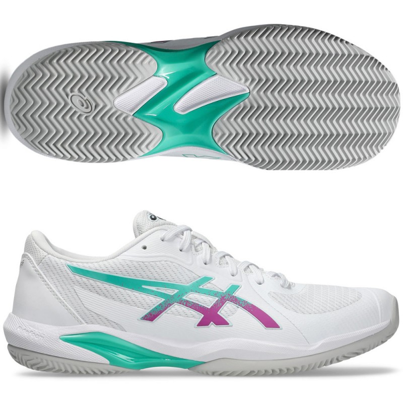 Asics Solution Swift FF 2 Clay white digital sakura 2026 padelskor
