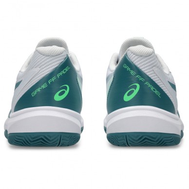 Asics Game FF Padel white misty pine 2026 padelskor