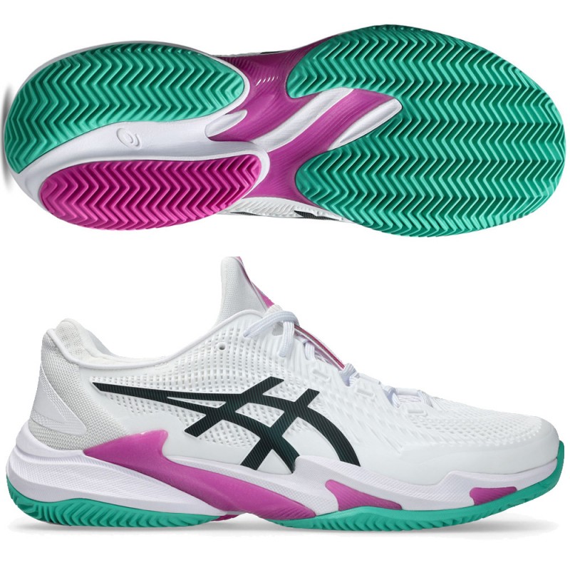 Asics Court FF3 Clay white digital sakura 2026 padelskor