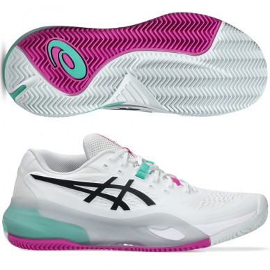 Asics Gel Resolution X Clay white aurora green 2026 padelskor