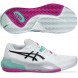 Asics Gel Resolution X Clay white aurora green 2026 padelskor