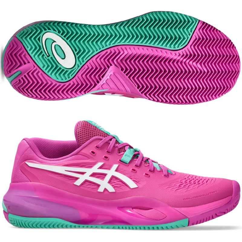 Asics Gel Resolution X Clay digital sakura white 2026 padelskor