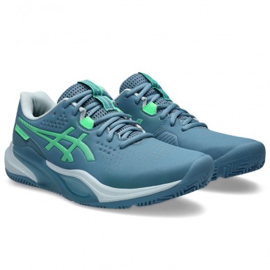 Asics Gel Challenger 15 Padel saba blue vital green 2026 padelskor