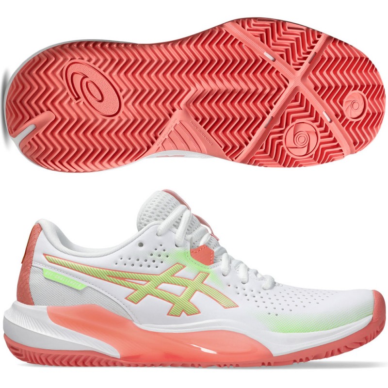 Asics Gel Challenger 15 Padel white guava 2026 padelskor