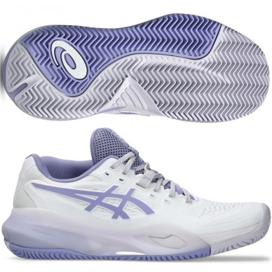Asics Gel Resolution X Clay white bluebell 2026 padelskor