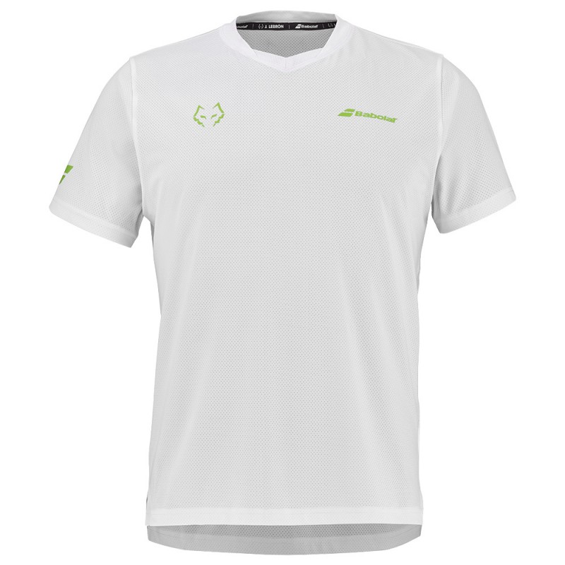 Babolat Crew Neck Lebron vit t-shirt