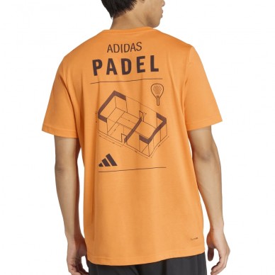 Adidas M Padel Cat orange T-shirt