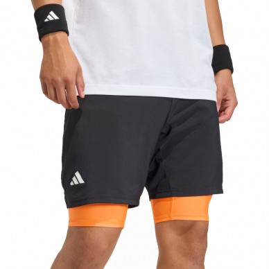 Adidas Club 2IN1 svart orange short