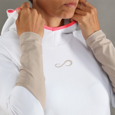Endless Breath Line vitt delave Sweatshirt