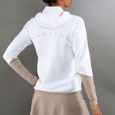 Endless Breath Line vitt delave Sweatshirt