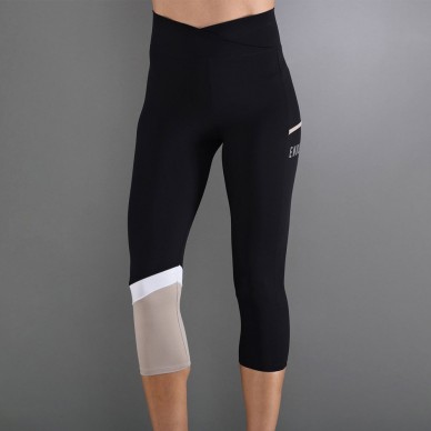 Endless Line Pocket HW 7/8 svarta delave leggings