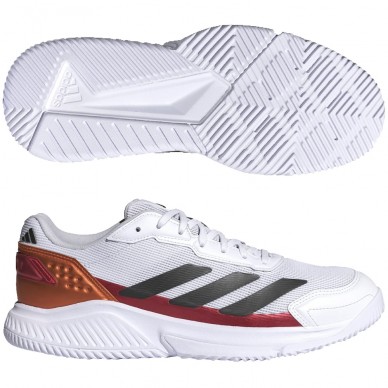 Adidas Courtquick Padel M white lucid orange padelskor 2026