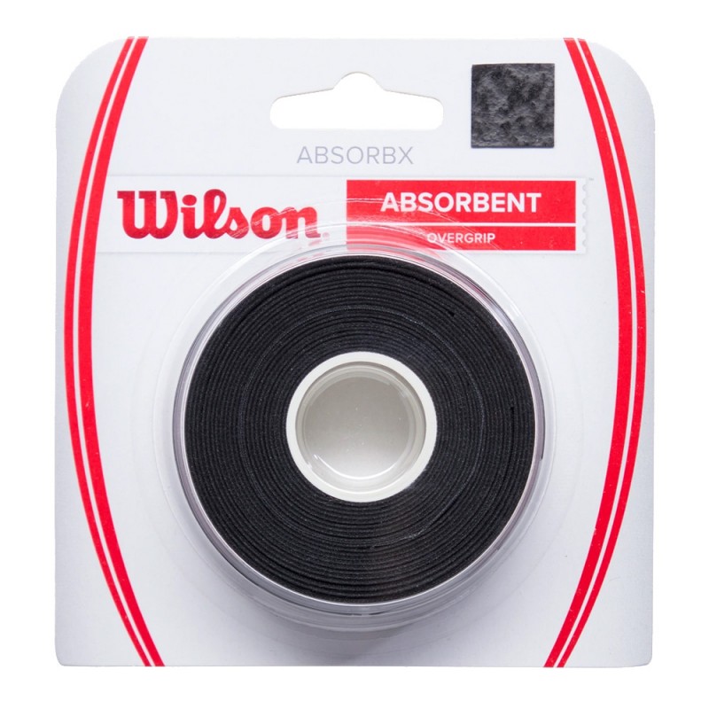 Overgrips Wilson Absorbx 3 Pack svart