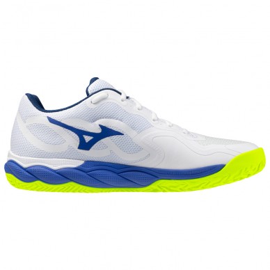 Mizuno Wave Enforce Court CC white dazzling blue 2026 Padelskor