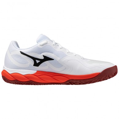 Mizuno Wave Enforce Court CC fiery red white 2026 Padelskor
