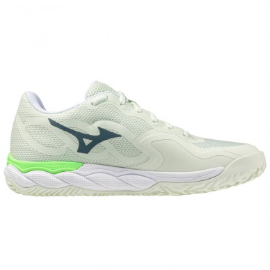 Mizuno Wave Enforce Court Padel phantom green white 2026 Padelskor