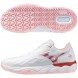 Mizuno Wave Enforce Court CC white pinkesque 2026 Padelskor