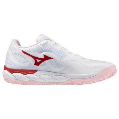 Mizuno Wave Enforce Court CC white pinkesque 2026 Padelskor
