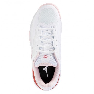 Mizuno Wave Enforce Court CC white pinkesque 2026 Padelskor