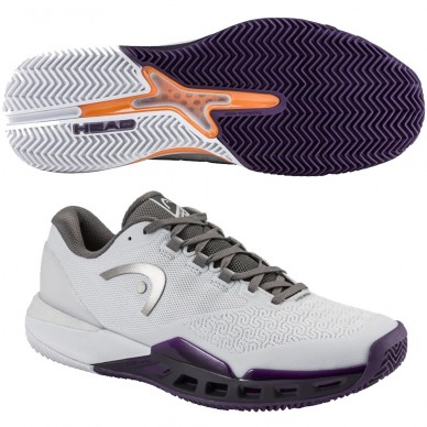 Head Revolt Pro 5.0 Clay Men light grey purple night 2026 Padelskor