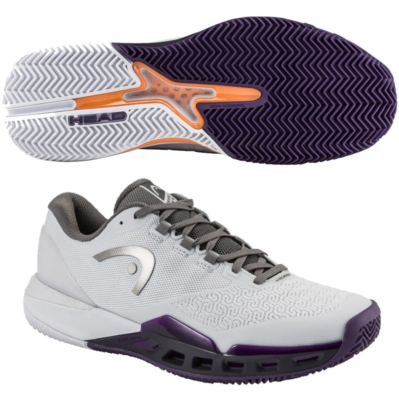 Head Revolt Pro 5.0 Clay Men light grey purple night 2026 Padelskor