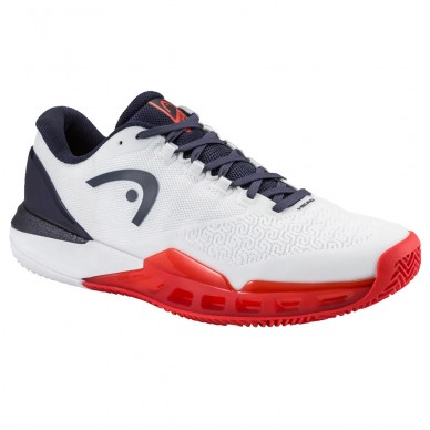 Head Revolt Pro 5.0 Clay Men White Navy 2026 Padelskor