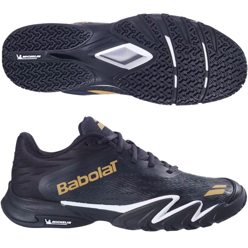 Babolat Jet Premura 2 Men black gold 2026 padelskor