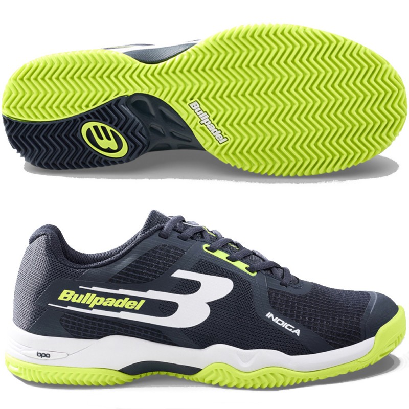 Bullpadel Indiga 26V lime blue 2026 padelskor