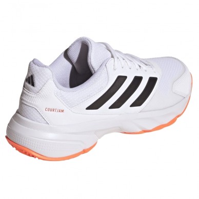 Adidas Courtjam Control 3 M Clay white black orange 2026 Padelskor