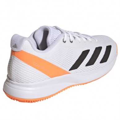 Adidas Courtflash Speed 2 white lucid orange 2026 Padelskor