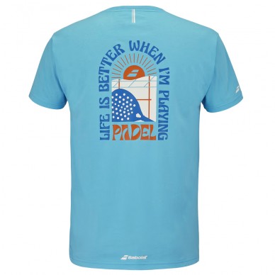 Babolat Perf Cotton blå T-shirt