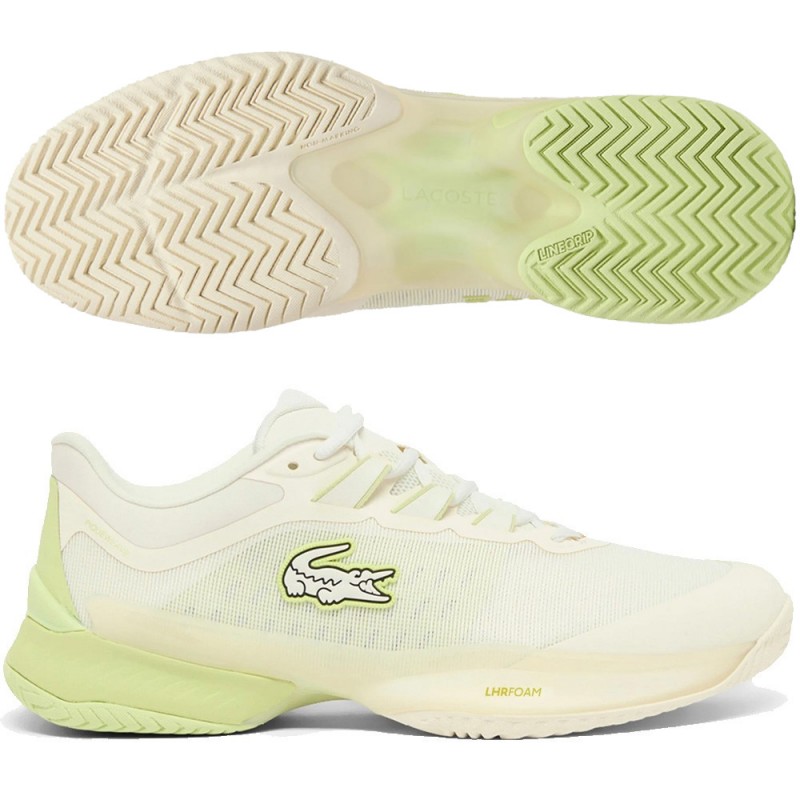 Lacoste AG-LT Ultra off white green 2026 Padelskor