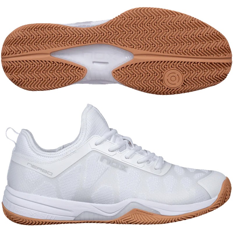 Nox Nerbo white gum rubber 2026 Padelskor