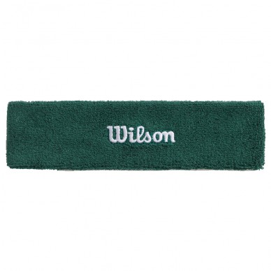 Pannband Wilson Terry grönt med vitt logo
