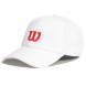 Cap Wilson Active Perforated vit med röd logo