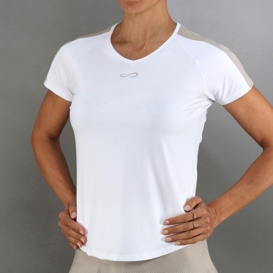 Endless Mesh II vit delave T-shirt