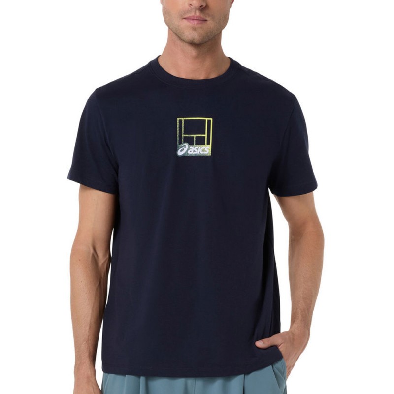 Asics Court Core Graphic TEE blå T-shirt