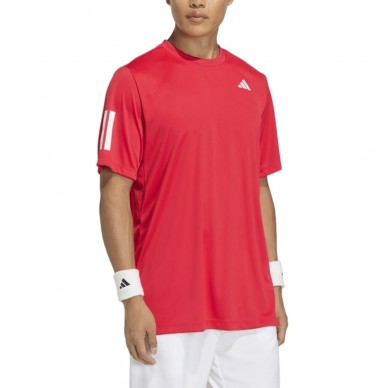 Adidas Club 3STR röd rubin T-shirt