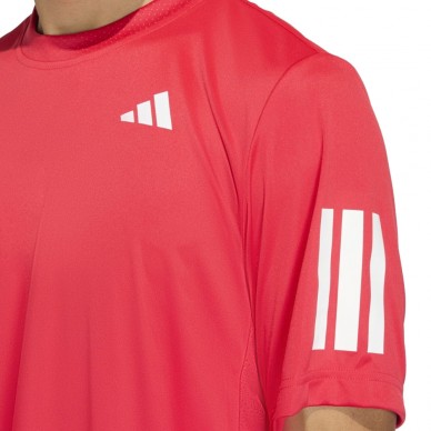 Adidas Club 3STR röd rubin T-shirt